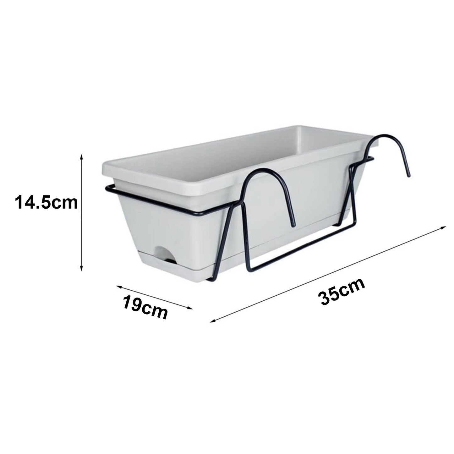 Balcony Railing Planter Ornament Window Box Planter