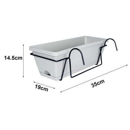 Balcony Railing Planter Ornament Window Box Planter