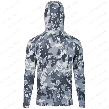 Fishing Shirts Men Long Sleeve Hooded Fishing Wear