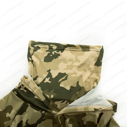 Fishing Shirts Men Long Sleeve Hooded Fishing Wear