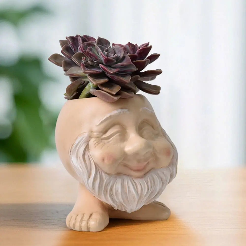 Muggle Face Flower Pot Resin