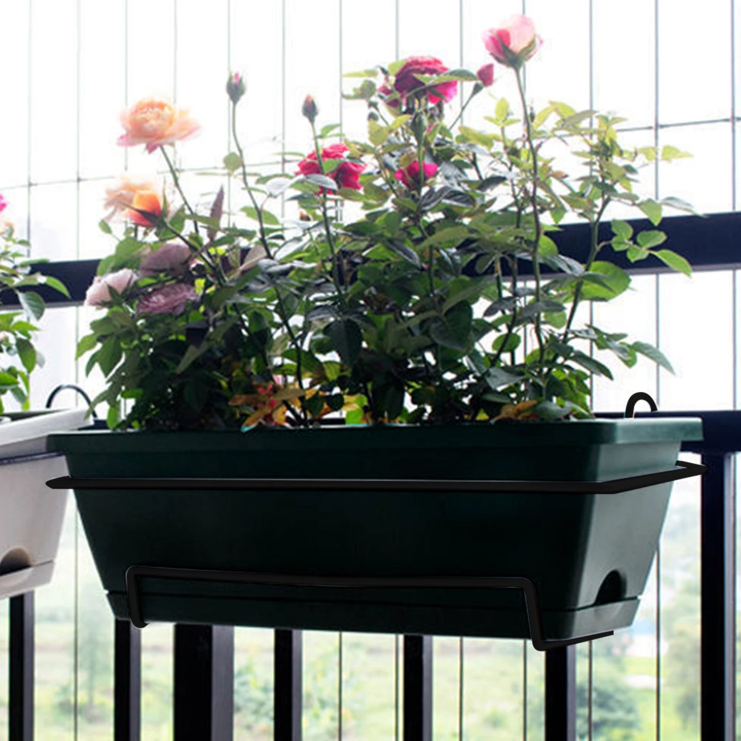 Balcony Railing Planter Ornament Window Box Planter