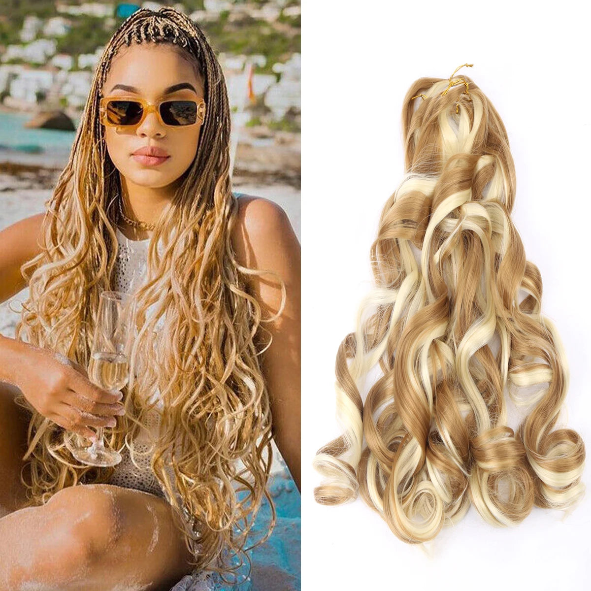 French Curly Crochet Braiding