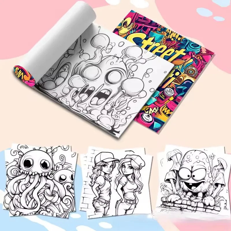 Street Graffiti Colouring Book