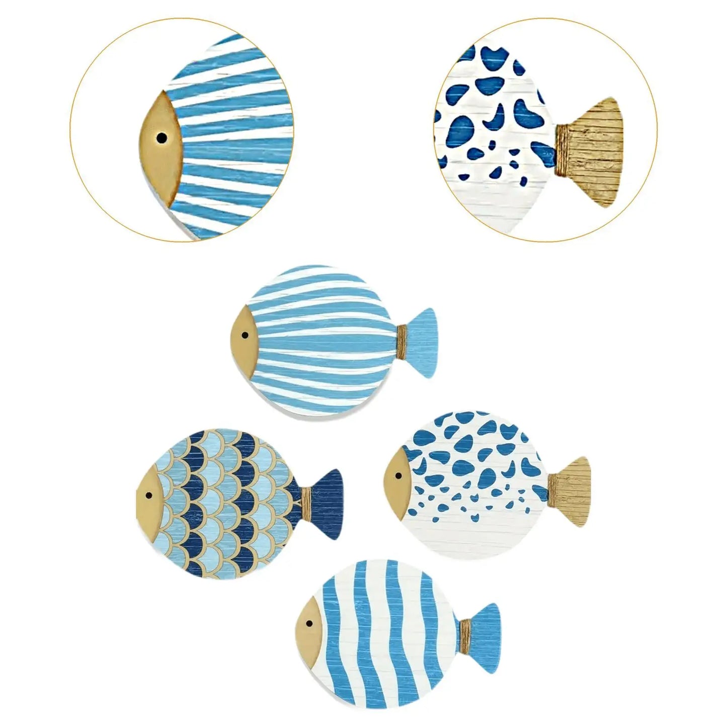 4x Wall Art Wooden