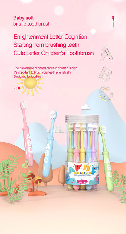 4/10 pcs Children's soft bristled toothbrush