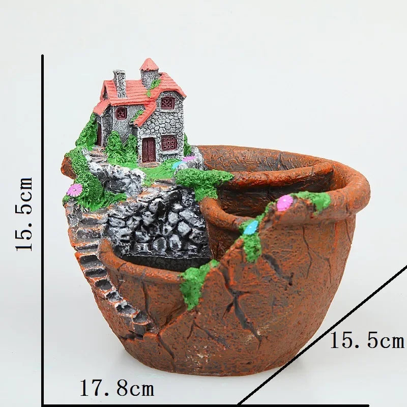 Succulent Plants Planter Flowerpot Resin Flower Pot