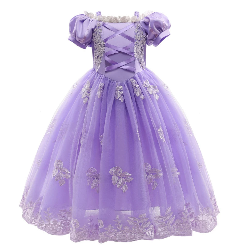 Disney Princess Rapunzel Girl Dress