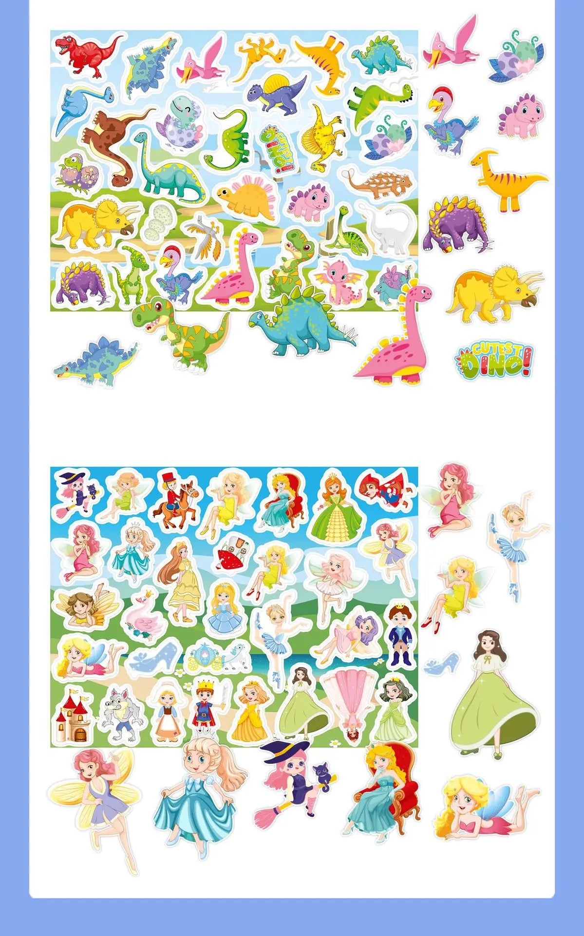 New Children Reusable Scene Cute Stickers