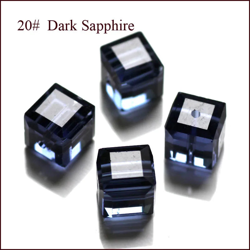 cube beads crystal