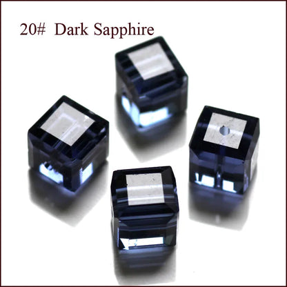 cube beads crystal