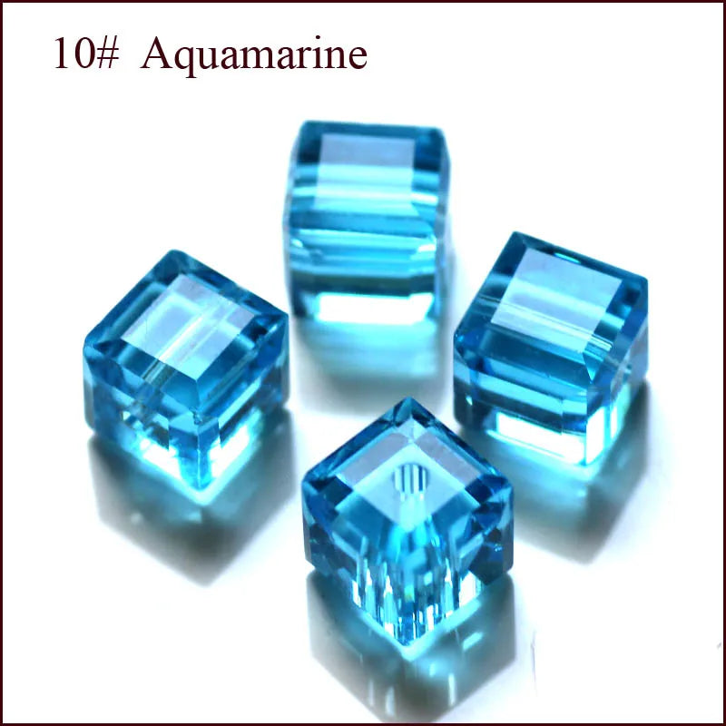 cube beads crystal
