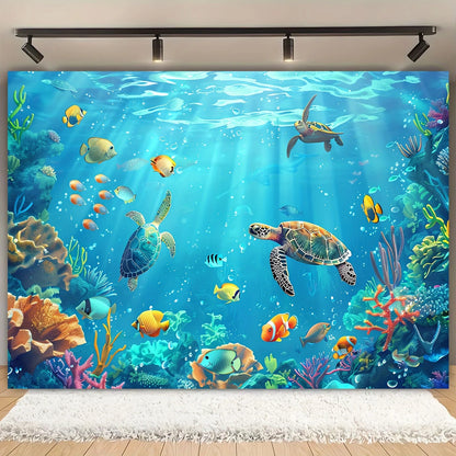 Underwater Party Background Cloth -