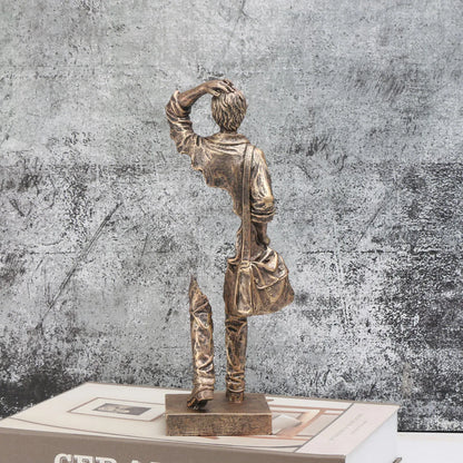 Traveler Sculpture - Abstract Resin Decor