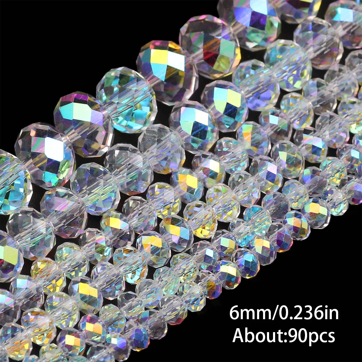 Austrian Crystal White glass beads