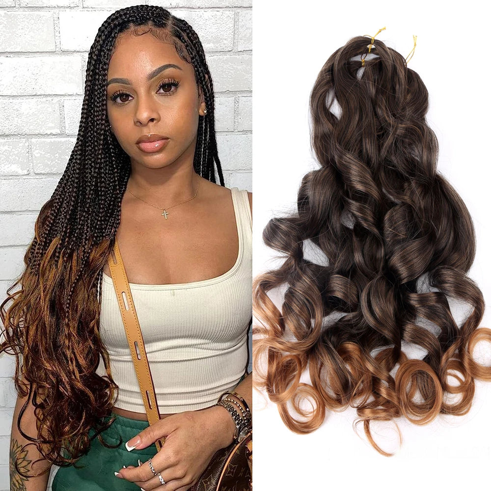 French Curly Crochet Braiding