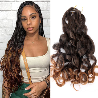 French Curly Crochet Braiding