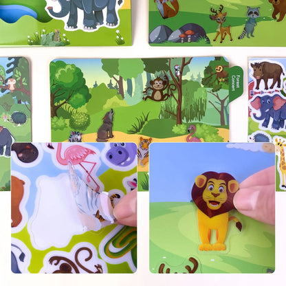 New Children Reusable Scene Cute Stickers