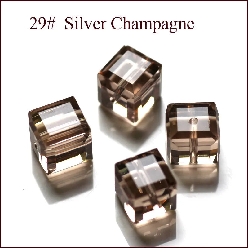 cube beads crystal