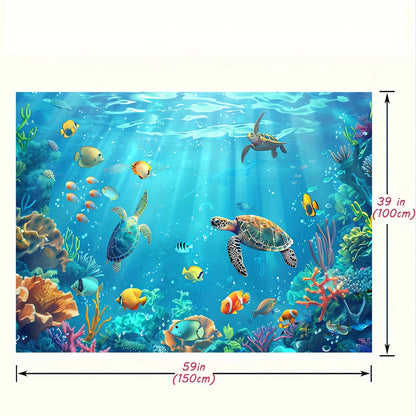 Underwater Party Background Cloth -