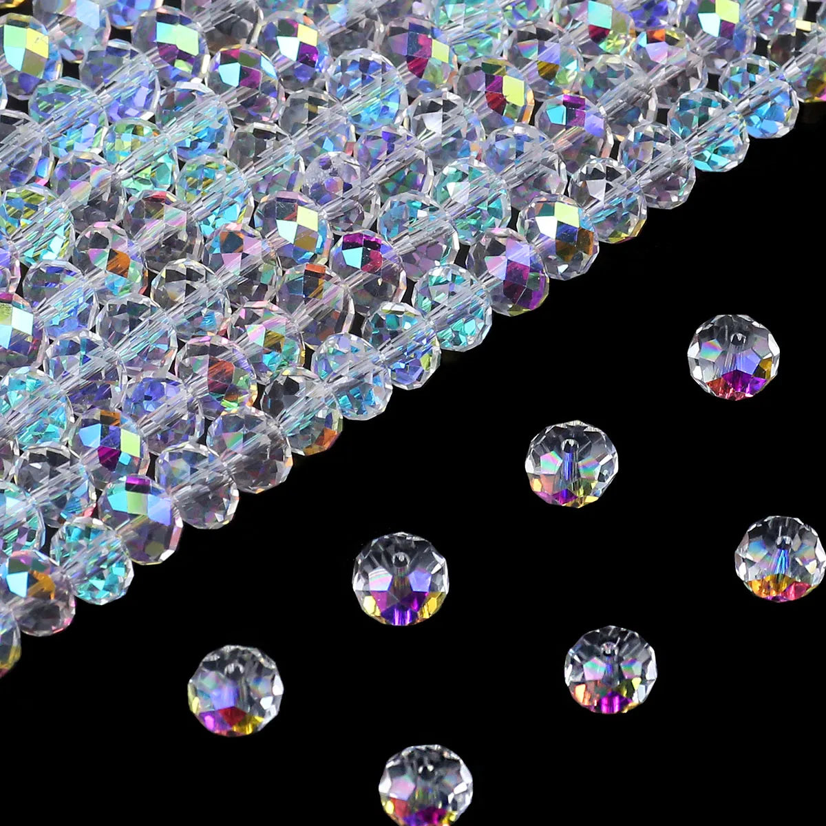 Austrian Crystal White glass beads