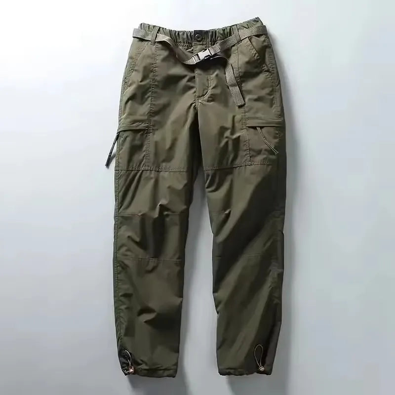Thick Waterproof Fleece Cargo Pants Men Women Winter Outdoor Multi-pockets