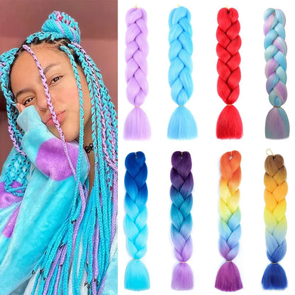 24Inch Synthetic Braiding Hair Extens