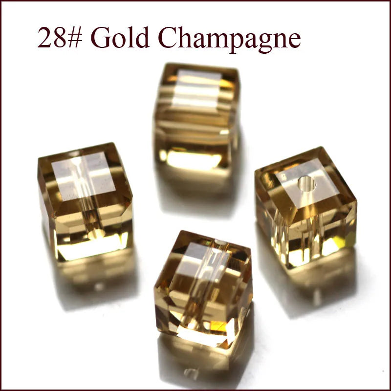 cube beads crystal