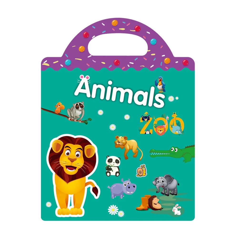 New Children Reusable Scene Cute Stickers