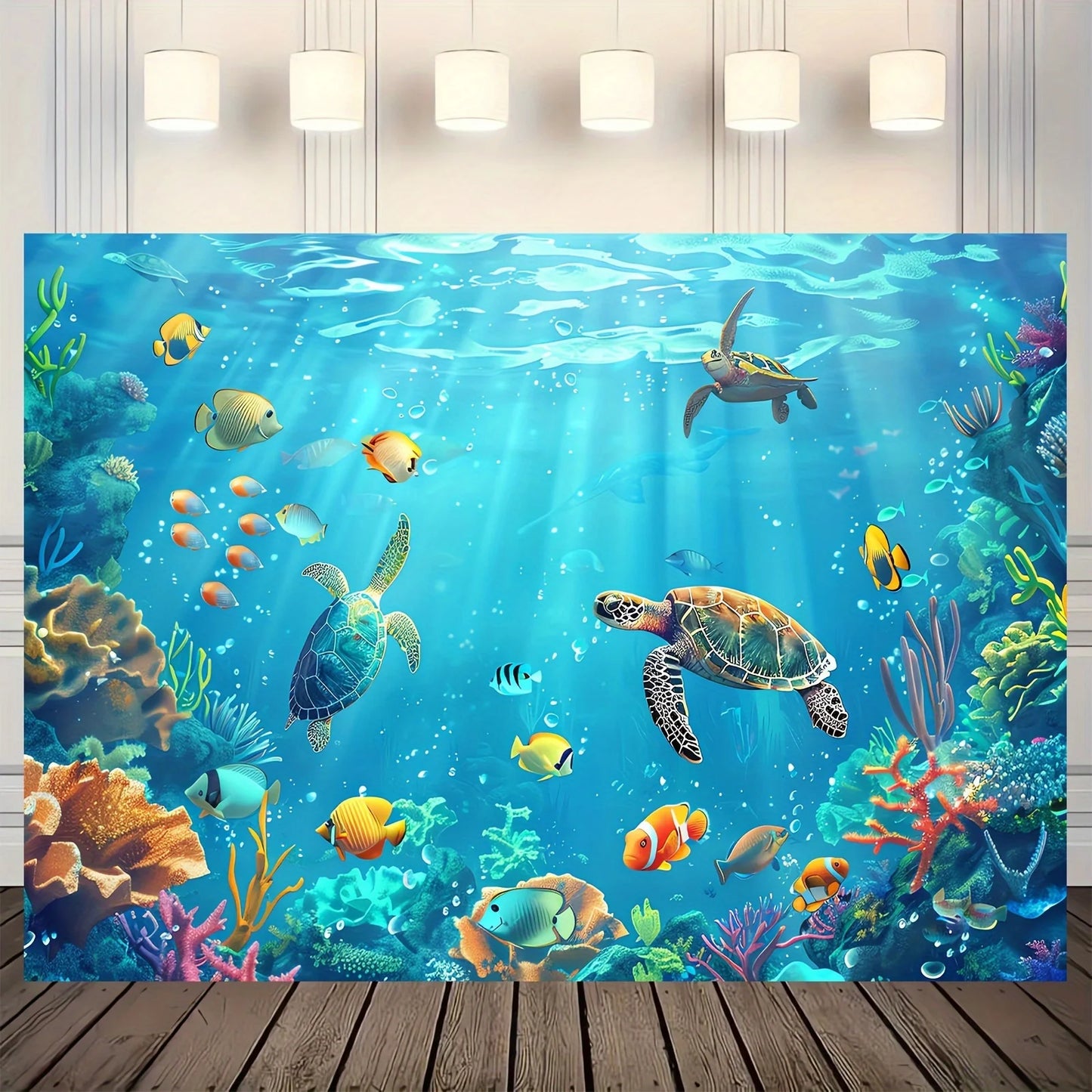 Underwater Party Background Cloth -