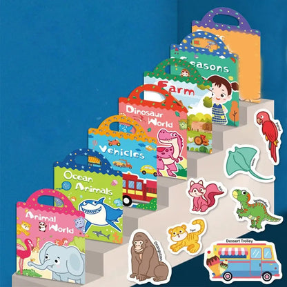 Educational Jelly Sticker Books