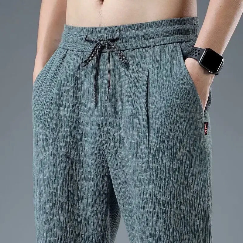 2025 Summer Men's Linen Pants Ultra Lightweight Breathable