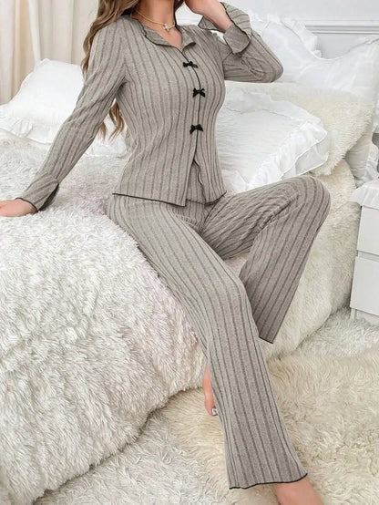 Pajama  Set Sleeved Long Pants