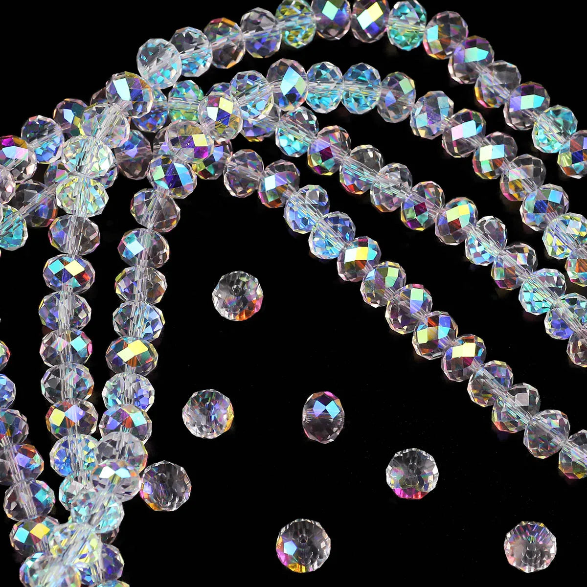 Austrian Crystal White glass beads