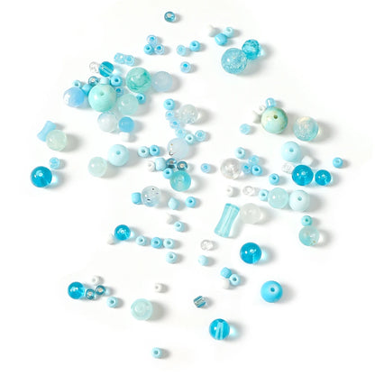 3-12mm 30g/bag Multicolor Mixed Glass Beads