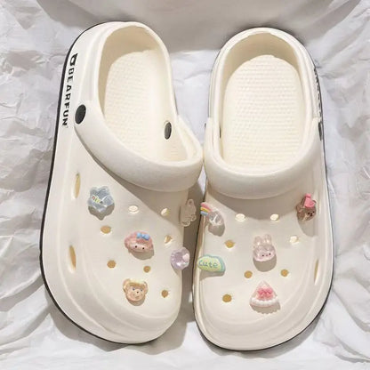 Women's rubber shoes like crocs